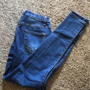 Dark blue skinny jeans